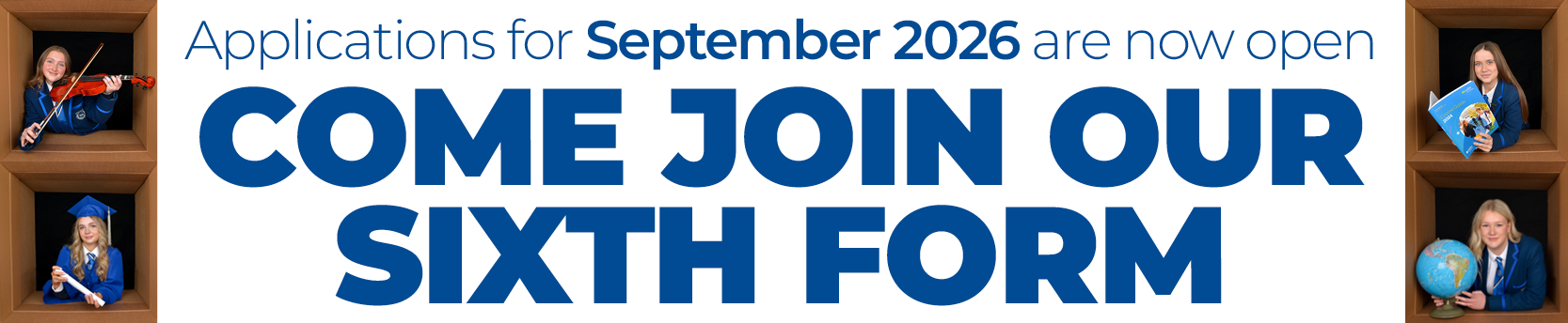 Application to Join us in Sixth Form.